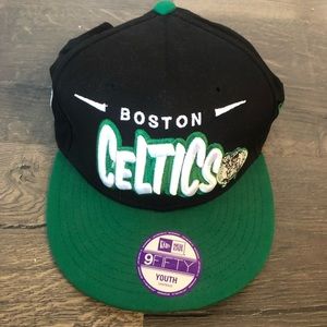 Boston Celtics Basketball Youth Flat Bill Hat
